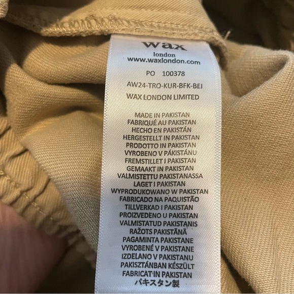 NWT Wax London Kurt Trouser twill beige‎ 30 classic casual travel preppy - Picture 7 of 8
